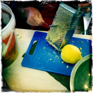 Zesting lemon ourkitchengarden.net